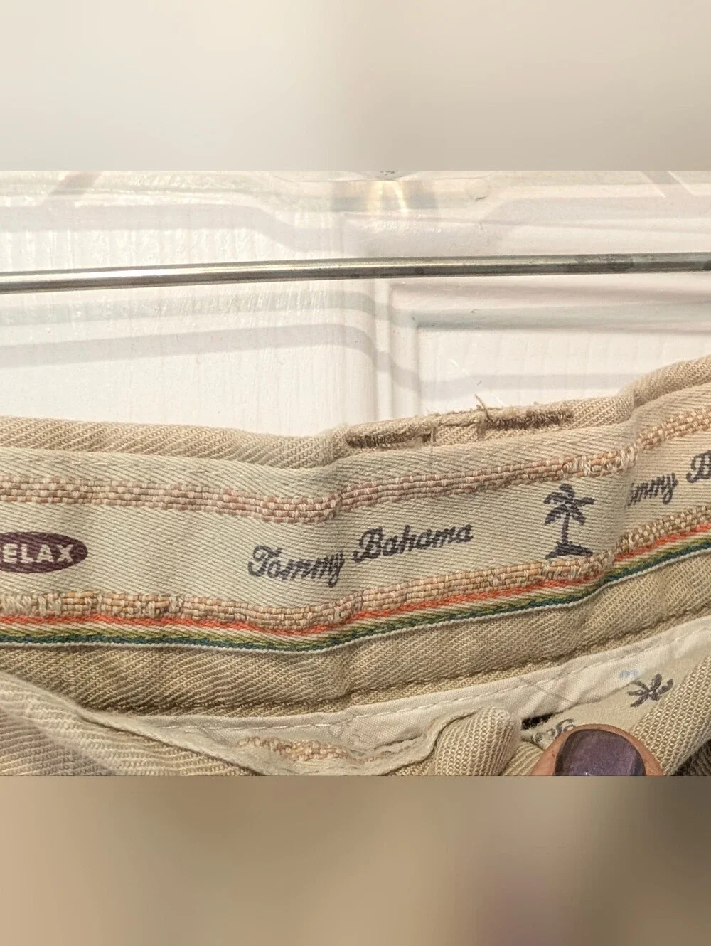 Tommy Bahama Relax Fit Linen Blend Pants Beige Coastal Resort Men Size 40 Beach